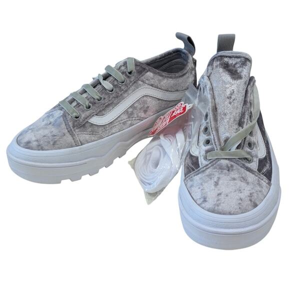 NEW Vans Crushed Velvet Sentry Old Skool WC Sneakers - Picture 7 of 10